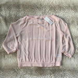 French Connection Summer Spells 3/4 Slash Nk Top